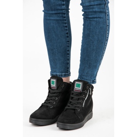 Baskets en daim le noir 5