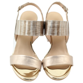 Sandales sur le poteau d'or Gamis 3390 doré 4