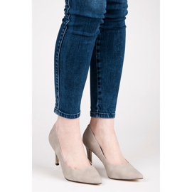 Vices Escarpins à talons en daim gris 1