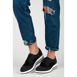 Vices Chaussures en daim à lacets le noir 5
