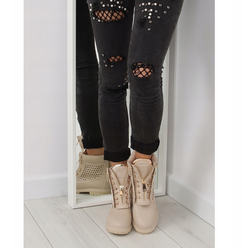 Tirette balmanki or ajourée R103 Beige 2