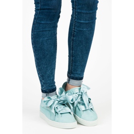 Puma Suede Heart Pebble WN`S bleu 5