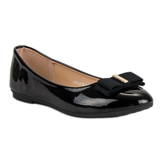 Comer Ballerines laquées noires 1