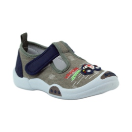 Baskets enfant American Club grises à scratch 105/2018 bleu marin 1 Baskets enfant American Club grises à scratch 105/2018 bleu marin 1