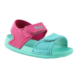 Sandales pour enfants American Club menthe pour l'eau rose vert 1