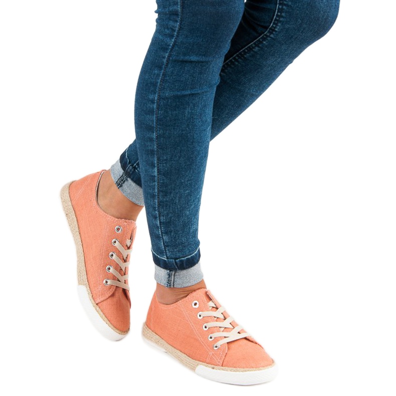 Kylie Espadrilles à lacets orange 2 Kylie Espadrilles à lacets orange 2