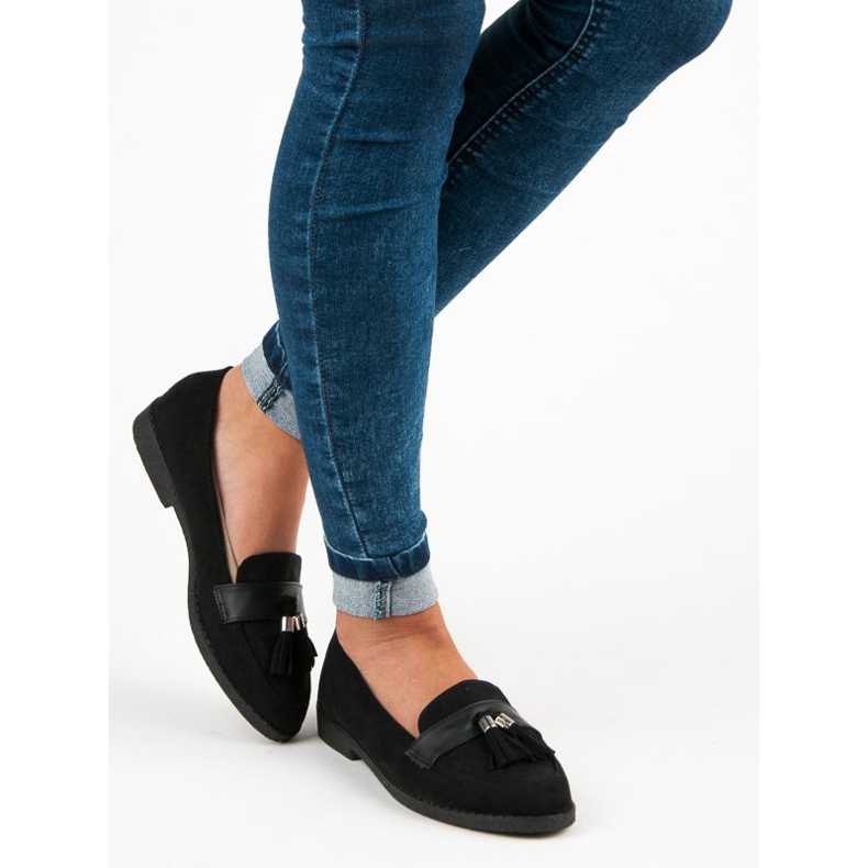 Mocassins noirs élégants 1