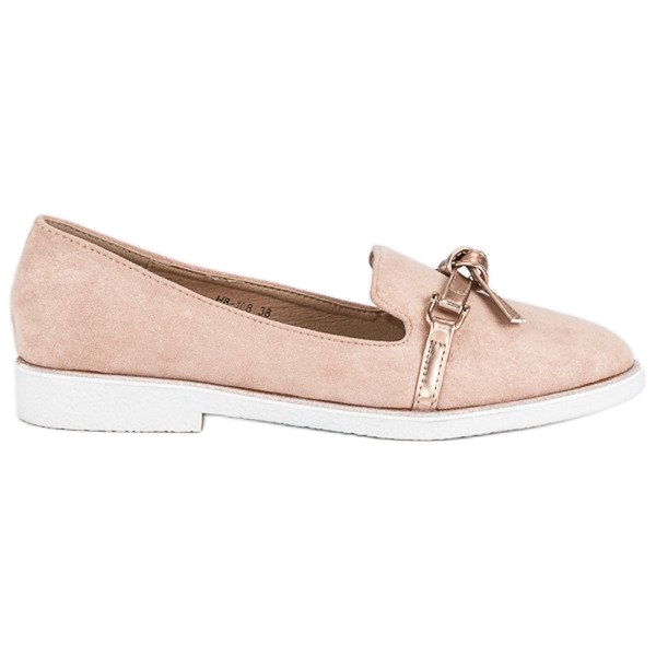 Bestelle Chaussures en daim élégantes rose 1