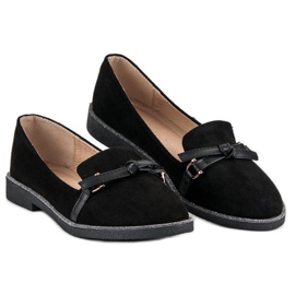 Bestelle Chaussures en daim élégantes le noir 2