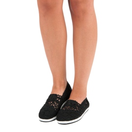 Ballerines en dentelle noire 2