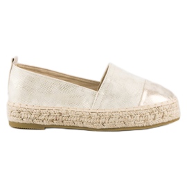 Espadrilles à enfiler sur la plateforme jaune 7