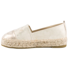 Espadrilles à enfiler sur la plateforme jaune 2