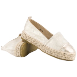Espadrilles à enfiler sur la plateforme jaune 3