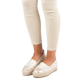 Espadrilles à enfiler sur la plateforme jaune 5