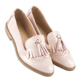 Bestelle Mocassins élégants pour femmes rose 1