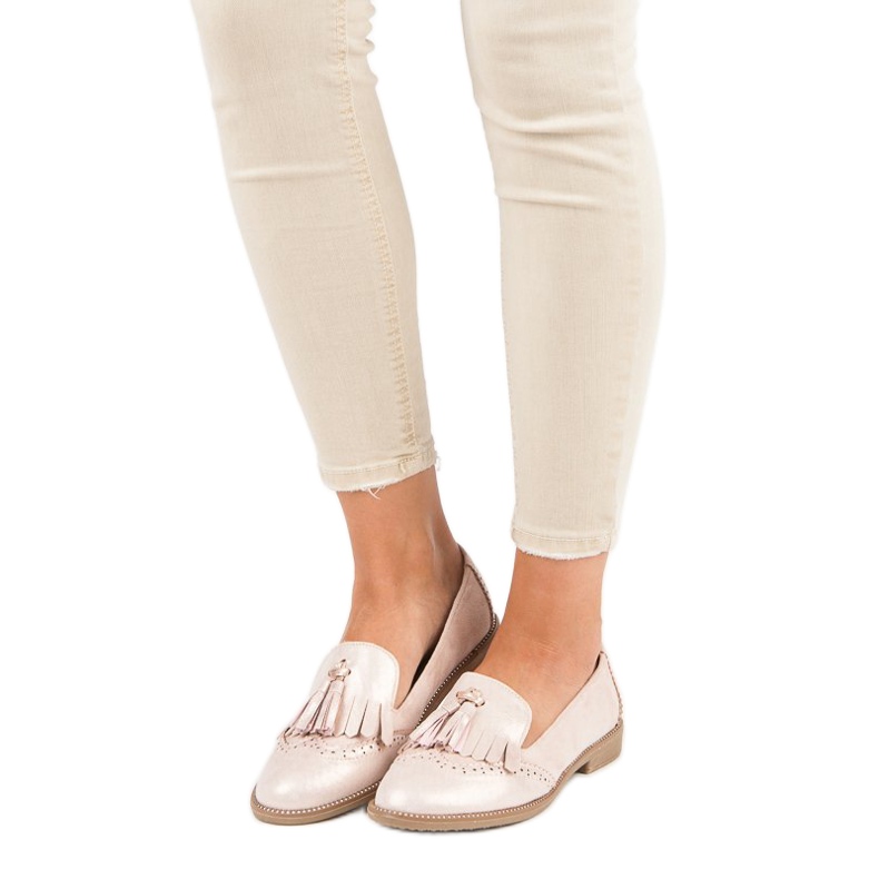 Bestelle Mocassins élégants pour femmes rose 2