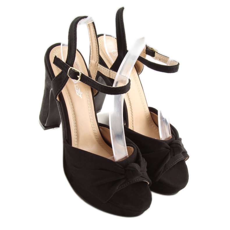 Sandales sur le poteau noir BJ1603-SD noir 2