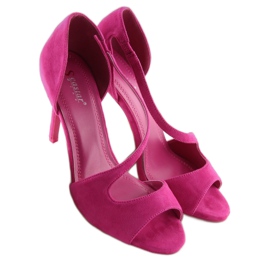 Escarpins asymétriques fuchsia C90 fuchsia rose 2