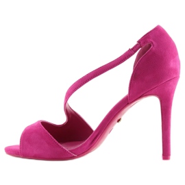 Escarpins asymétriques fuchsia C90 fuchsia rose 5