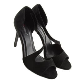 Escarpins noirs asymétriques C90 noir le noir 2