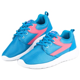 Hasby Chaussures de sport textiles bleu rose 2