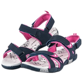 Hasby Sandales velcro femme bleu 2