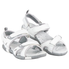 Hasby Sandales velcro femme blanc 2