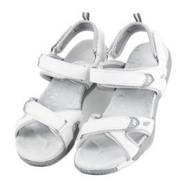 Hasby Sandales velcro femme blanc 1