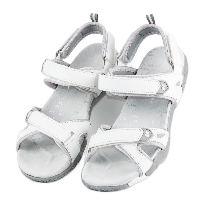 Hasby Sandales velcro femme blanc 1