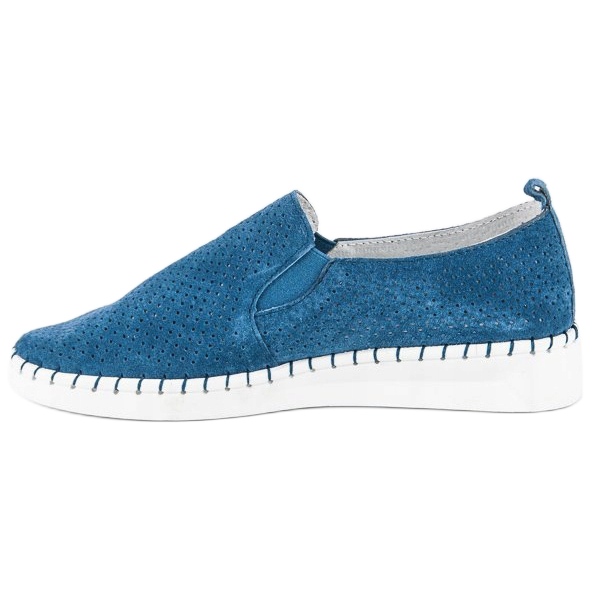 Filippo Chaussures à enfiler ajourées bleu 1