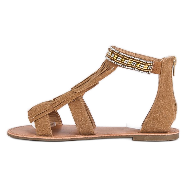 Evento Sandales boho marron brun 1