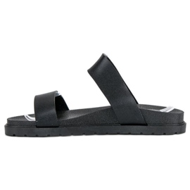 Chaussons noirs femme 2