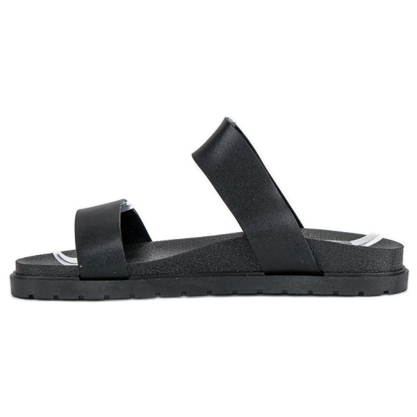 Chaussons noirs femme 2