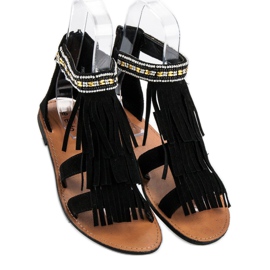 Evento Sandales Boho noires le noir 1