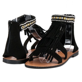 Evento Sandales Boho noires le noir 2