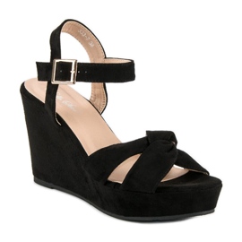 Bello Star Sandales compensées noires le noir 2