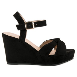Bello Star Sandales compensées noires le noir 1