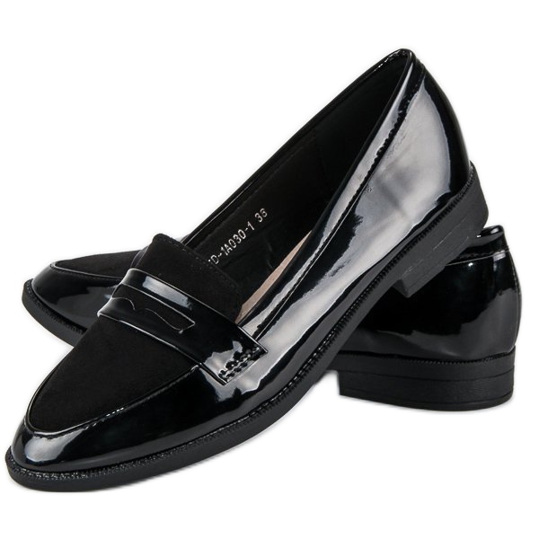 Best Shoes Mocassins laqués noirs 2
