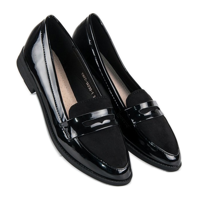 Best Shoes Mocassins laqués noirs 1