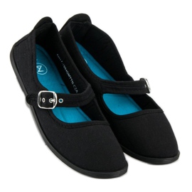 Ballerines noires à ceinture mckeylor le noir 1