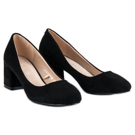 Escarpins en daim VINCEZA le noir 2