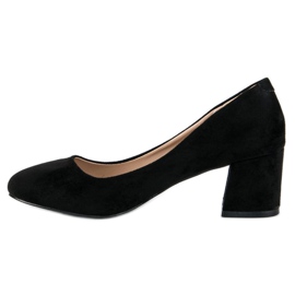 Escarpins en daim VINCEZA le noir 1