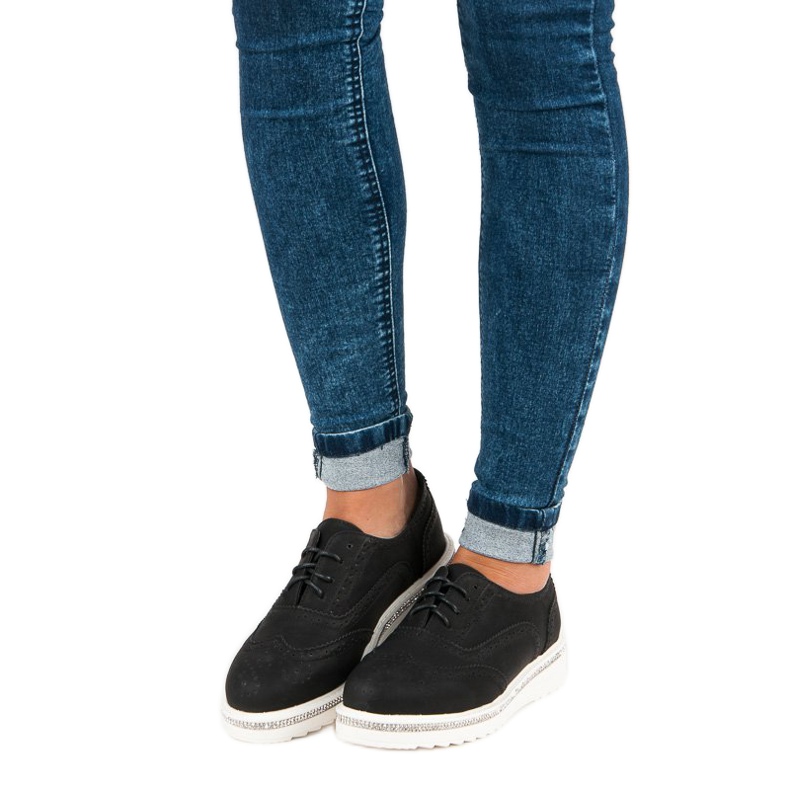 Ideal Shoes Chaussures à lacets noires le noir 1