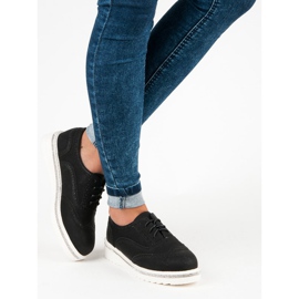 Ideal Shoes Chaussures à lacets noires 2