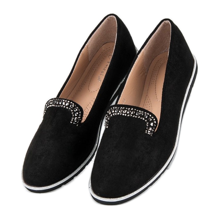 Anesia Paris Seigneurs noirs avec des cristaux le noir 1