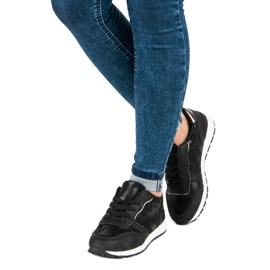 Baskets à lacets noires 1