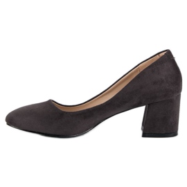 Escarpins en daim VINCEZA gris 1