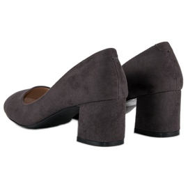 Escarpins en daim VINCEZA gris 2