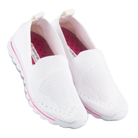 MCKEYLOR Baskets en tissu blanc blanche 3