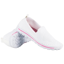 MCKEYLOR Baskets en tissu blanc blanche 2
